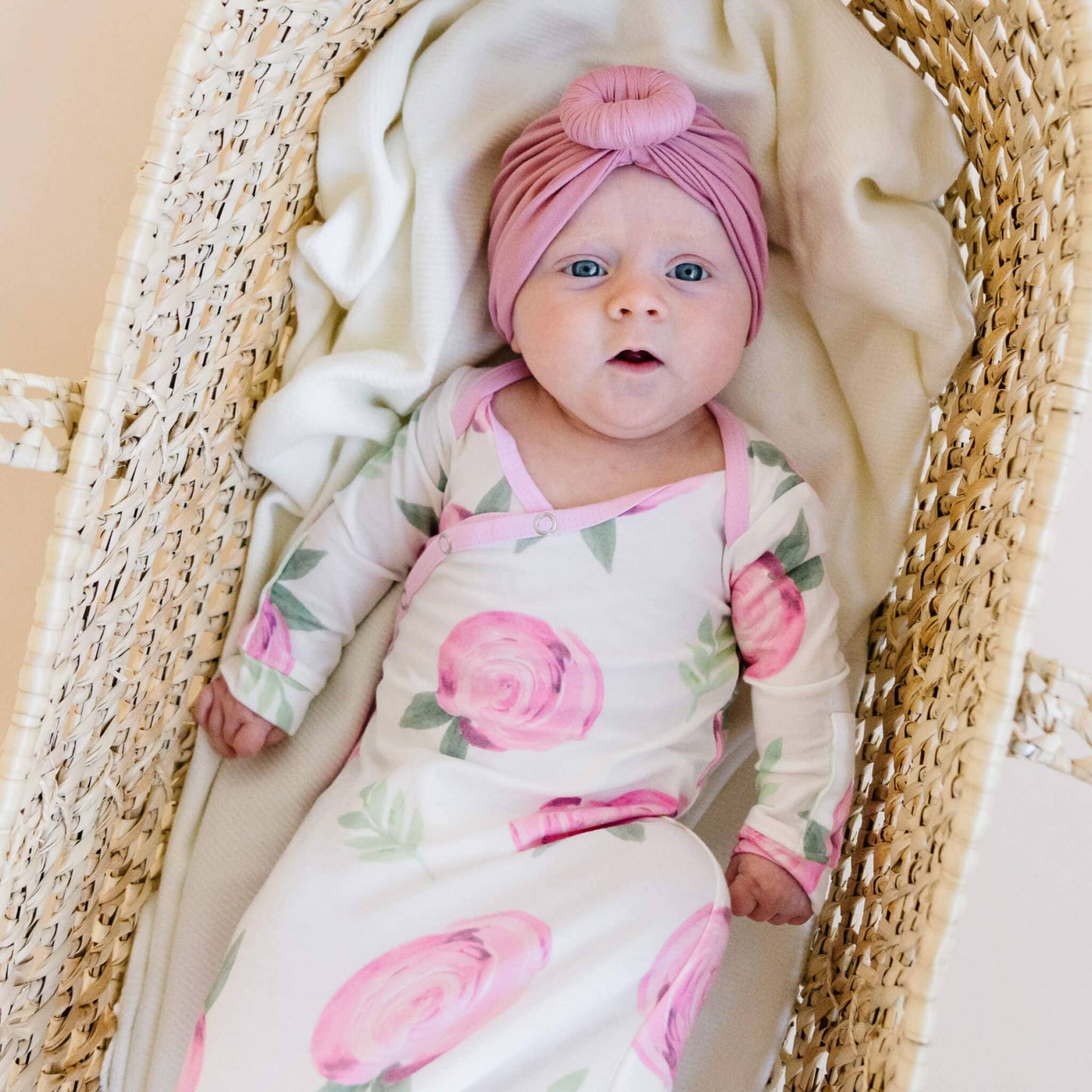 Newborn Knotted Gown - Grace