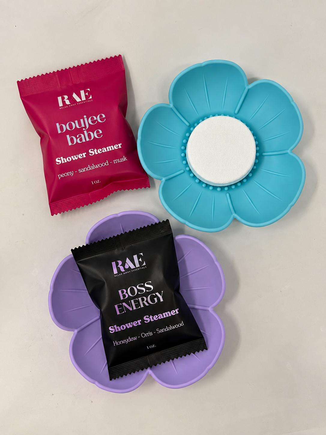 Shower Steamer Tray - Flower - Flexible Silicone Soap Tray