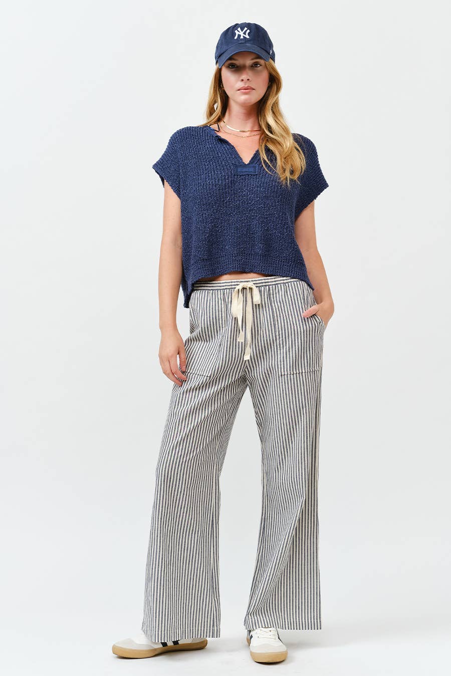 Striped Wide Pants