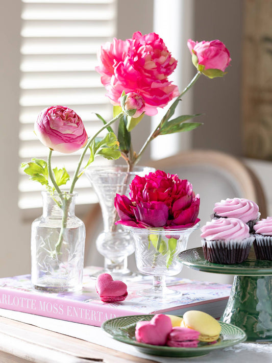 Summer Ranunculus Pink Cerise Mix Peony