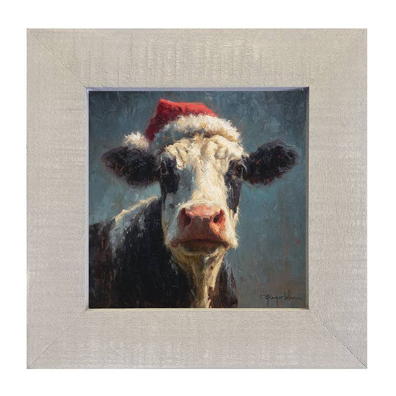 Santa Hat Cow