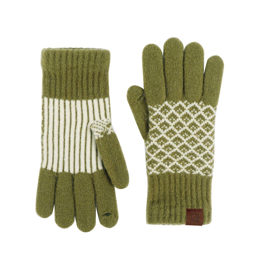 Jacquard Touch Screen Thicken Gloves