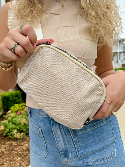 Glitter Mesh C.C Belt Bag BGS0062