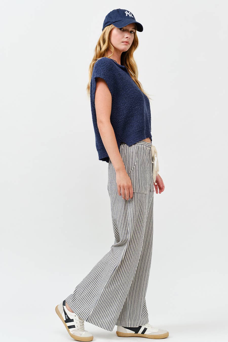 Striped Wide Pants