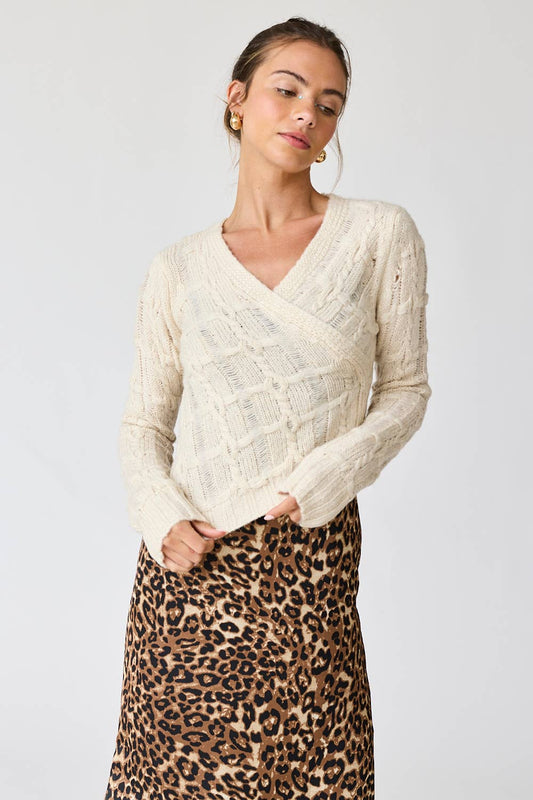 Paisley Asymmetric Sweater