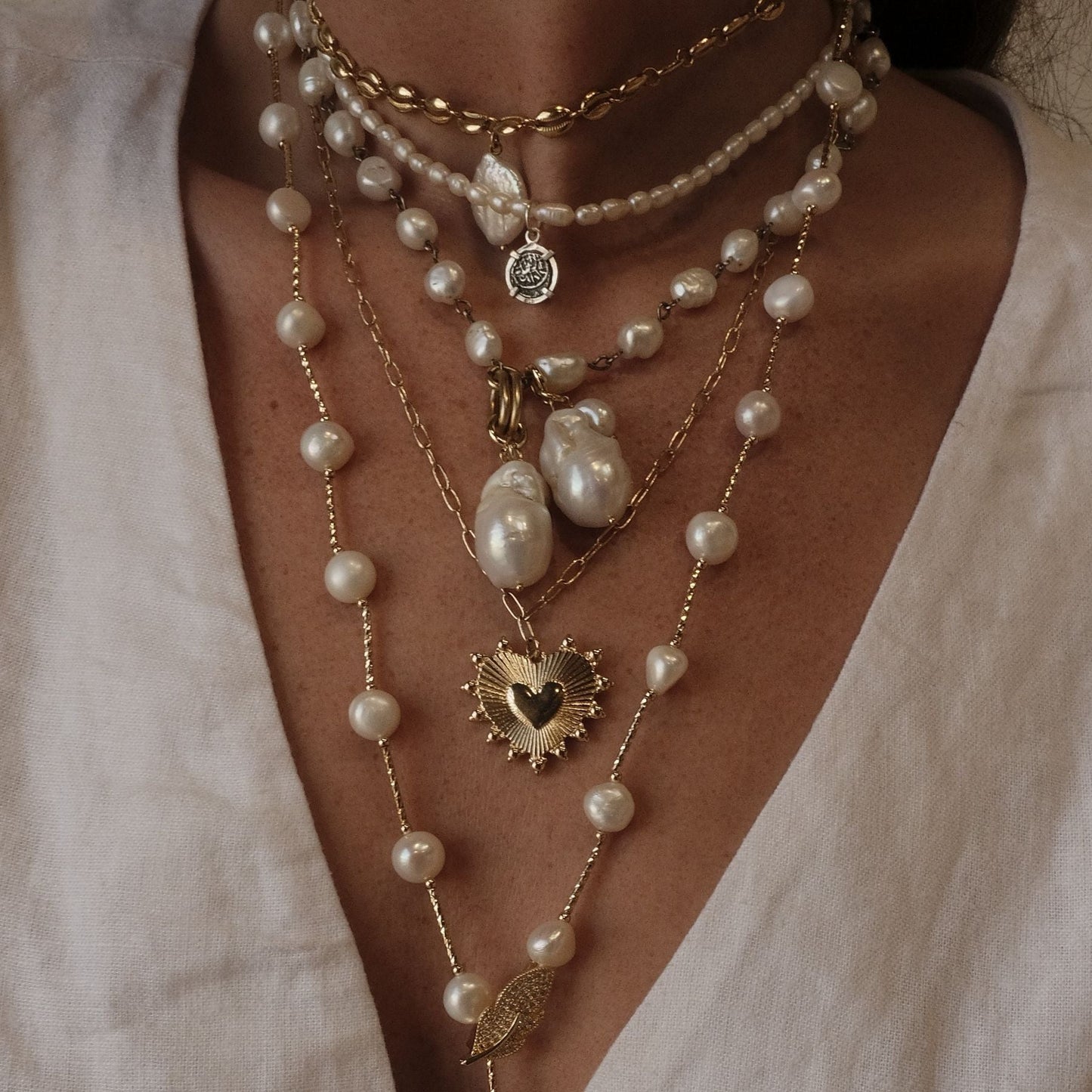 Baroque Oversized Pearl Charm