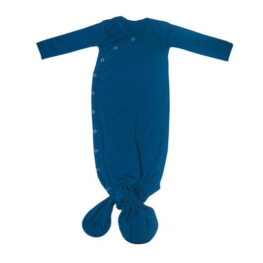 Newborn Knotted Gown - River