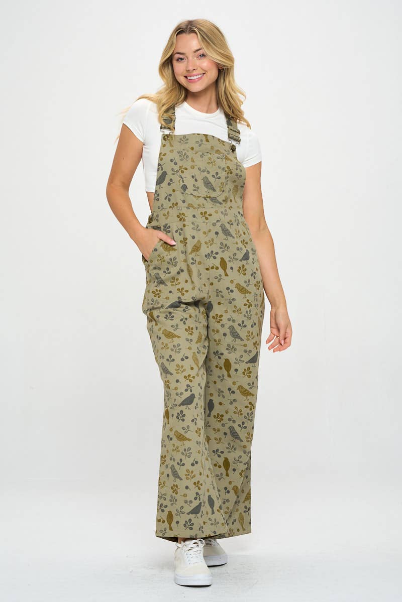 Bird print Overall