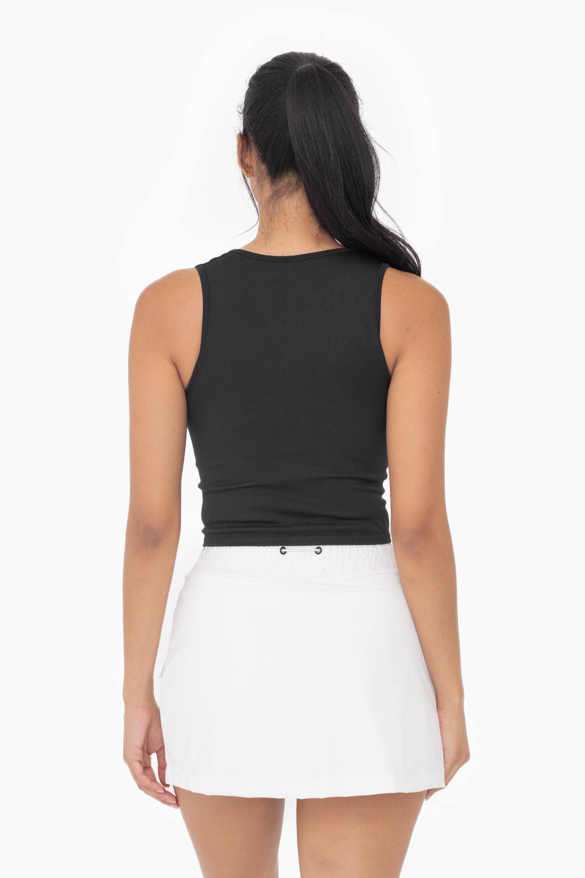 Seamless Ribbed V-Neck Crop Top