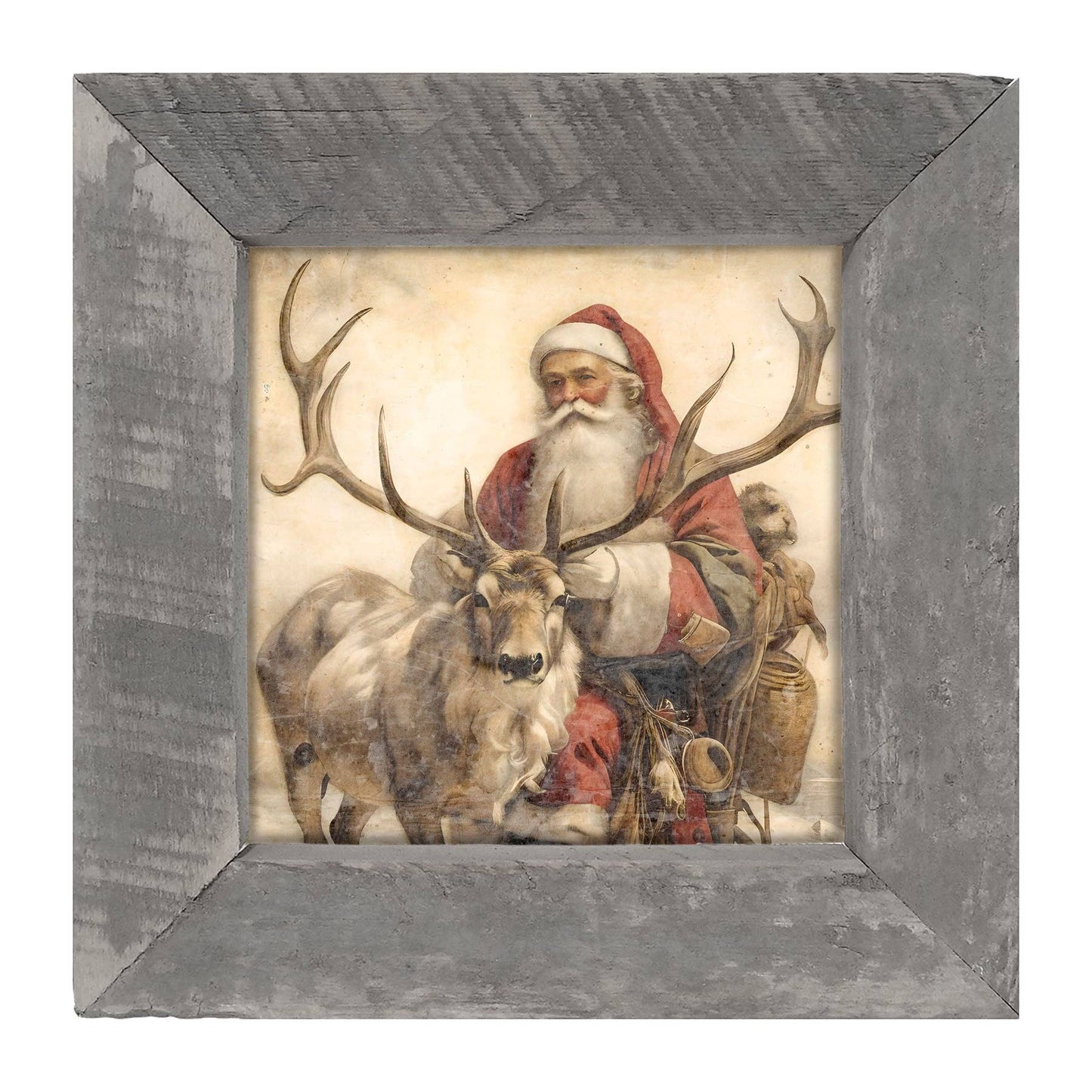 Reindeer with Santa  1