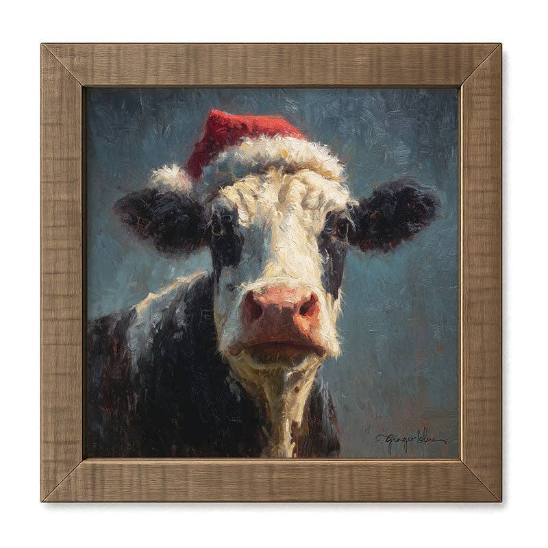 Santa Hat Cow
