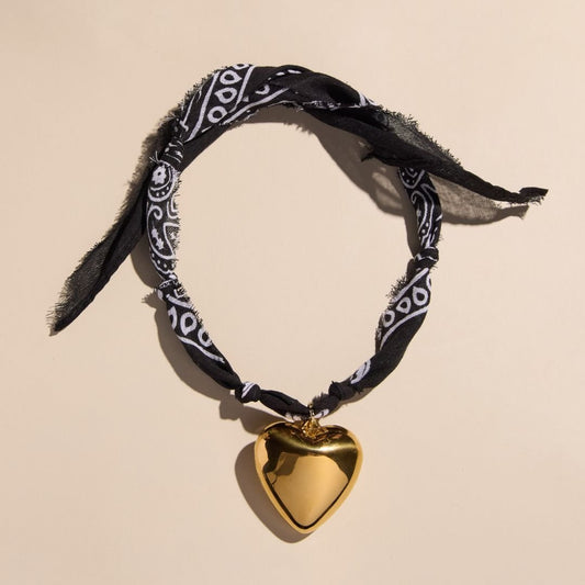 Black Bandana Necklace
