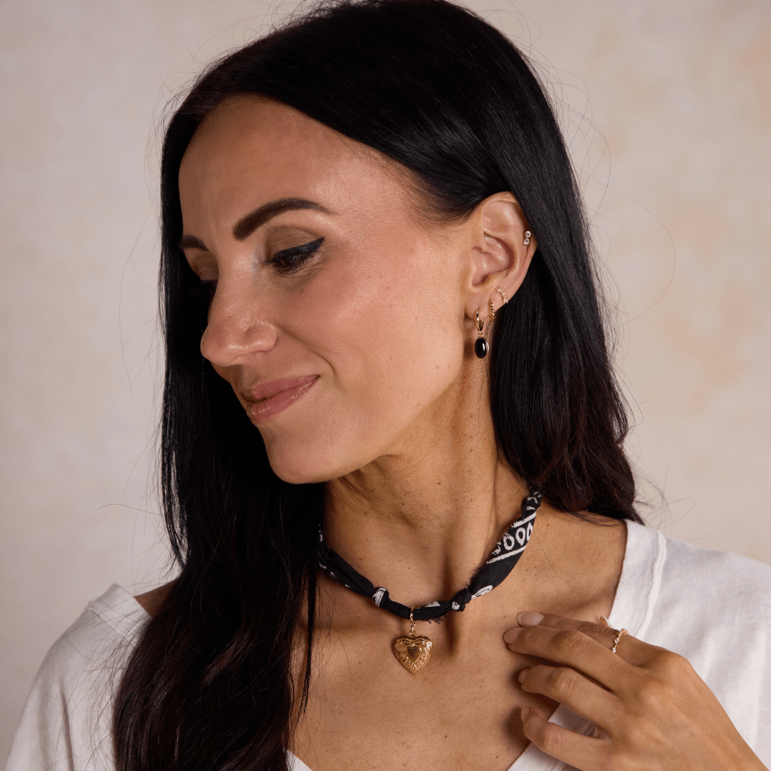 Black Bandana Necklace