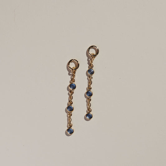 Blue Crystal Chain Charms