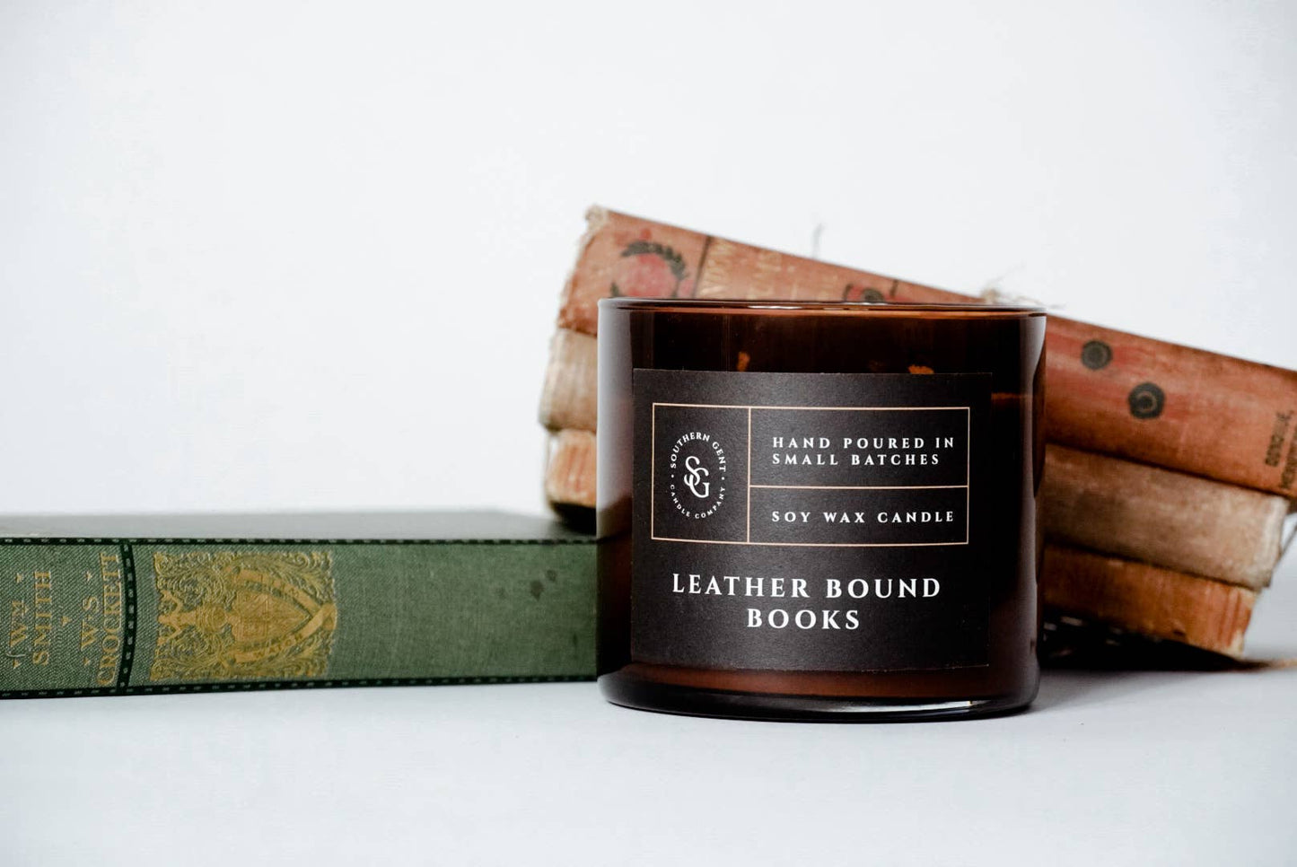 "Leather Bound Books" Soy/Coconut Wax Candle