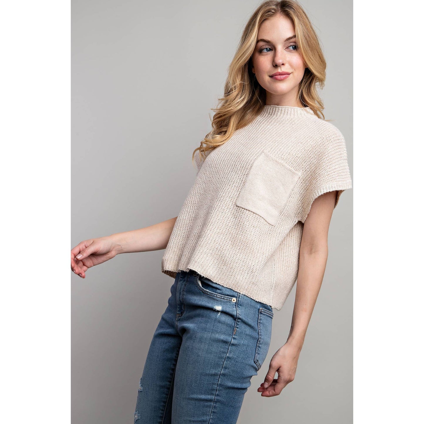 Drop Shoulder Sweater Top