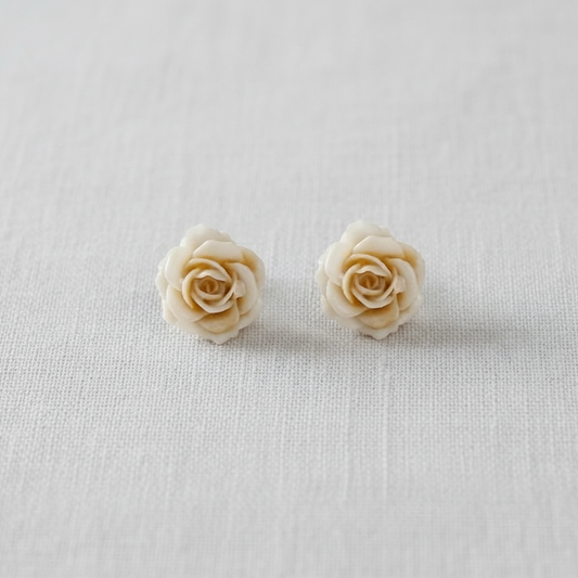 Rose Blossom Stud Earrings