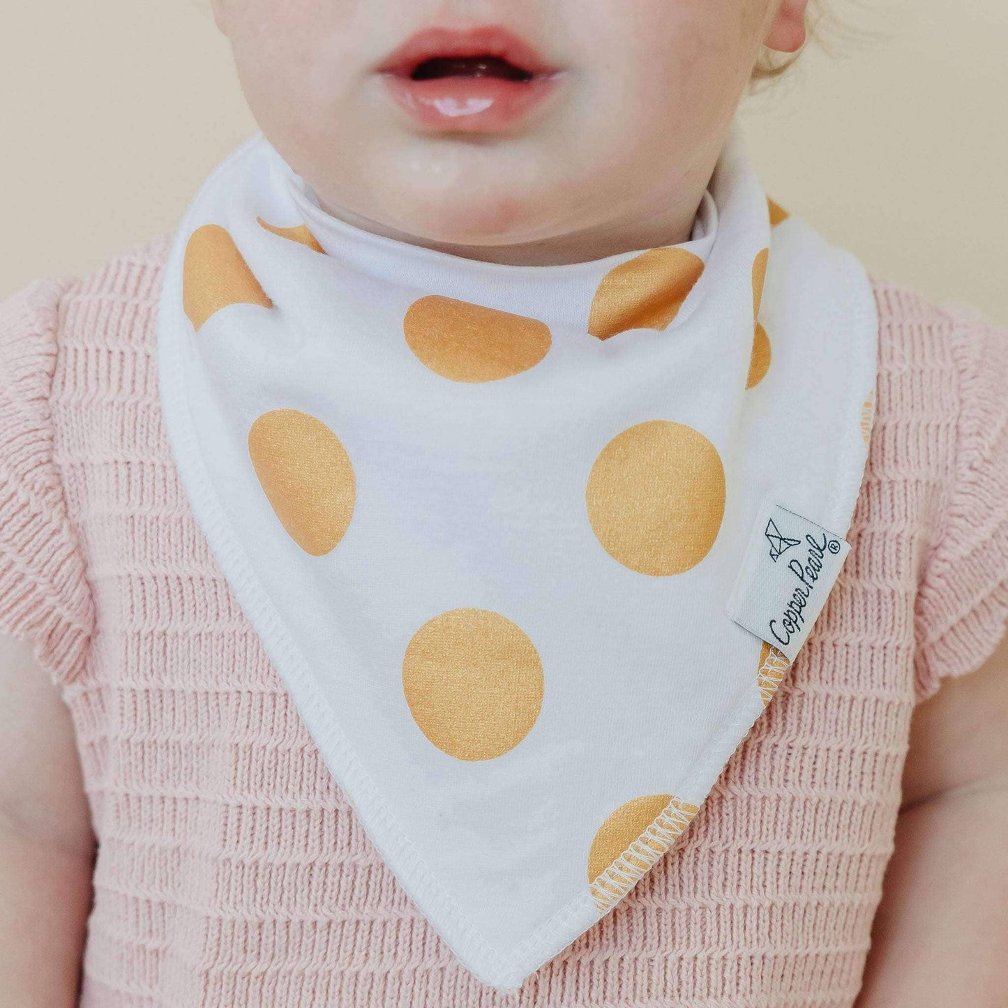 4 Pack Baby Bandana Bibs - Blush