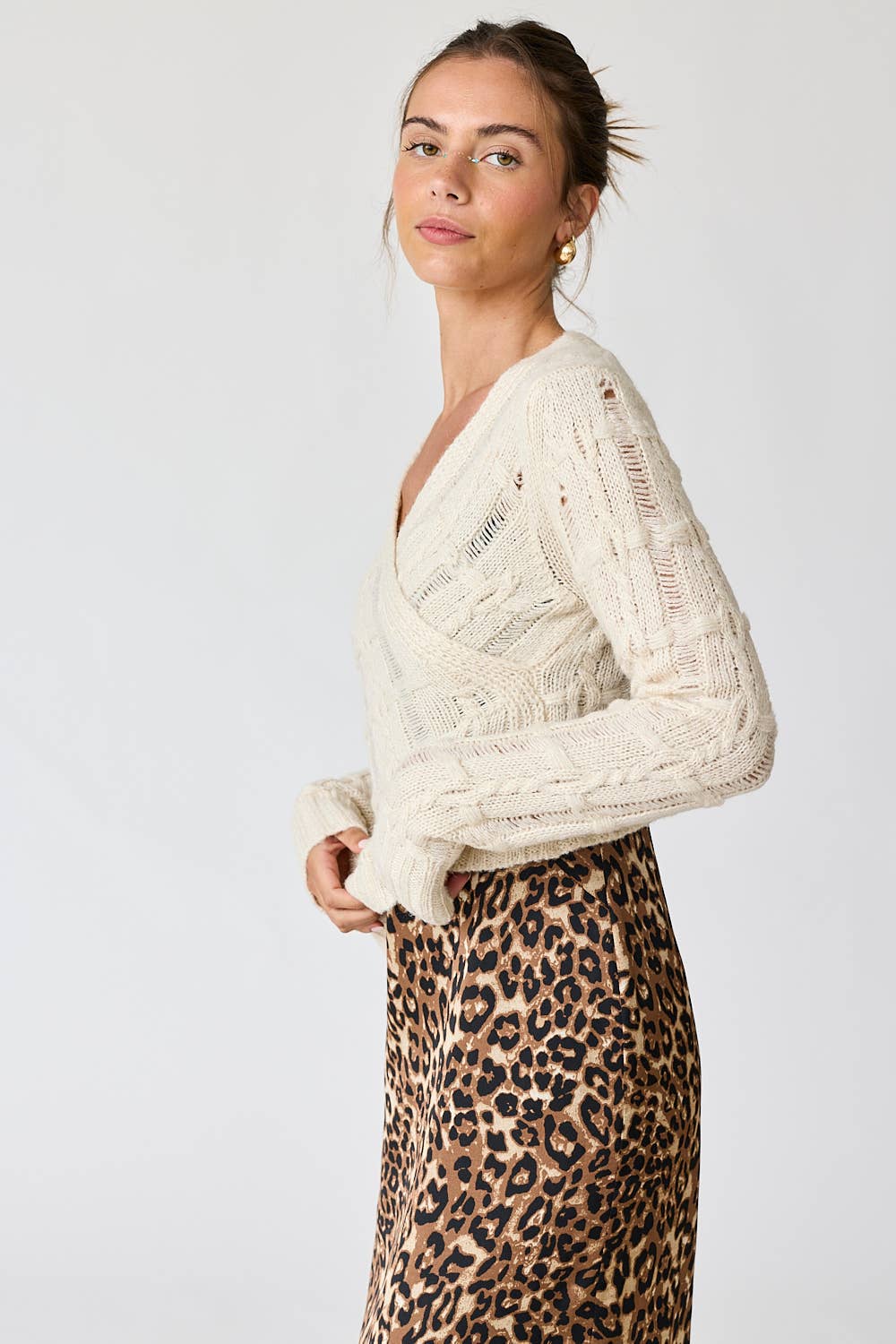 Paisley Asymmetric Sweater