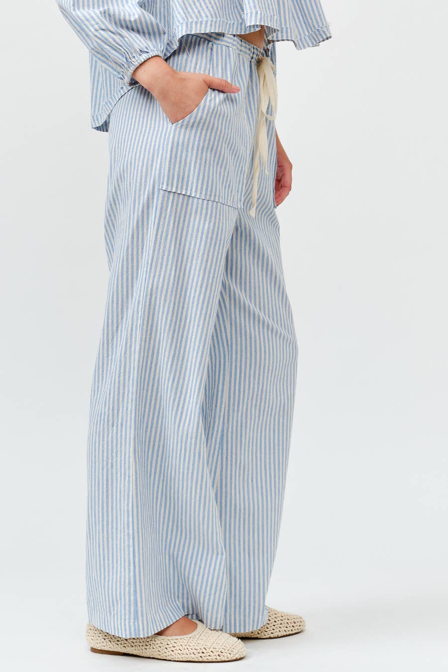 Striped Wide Pants