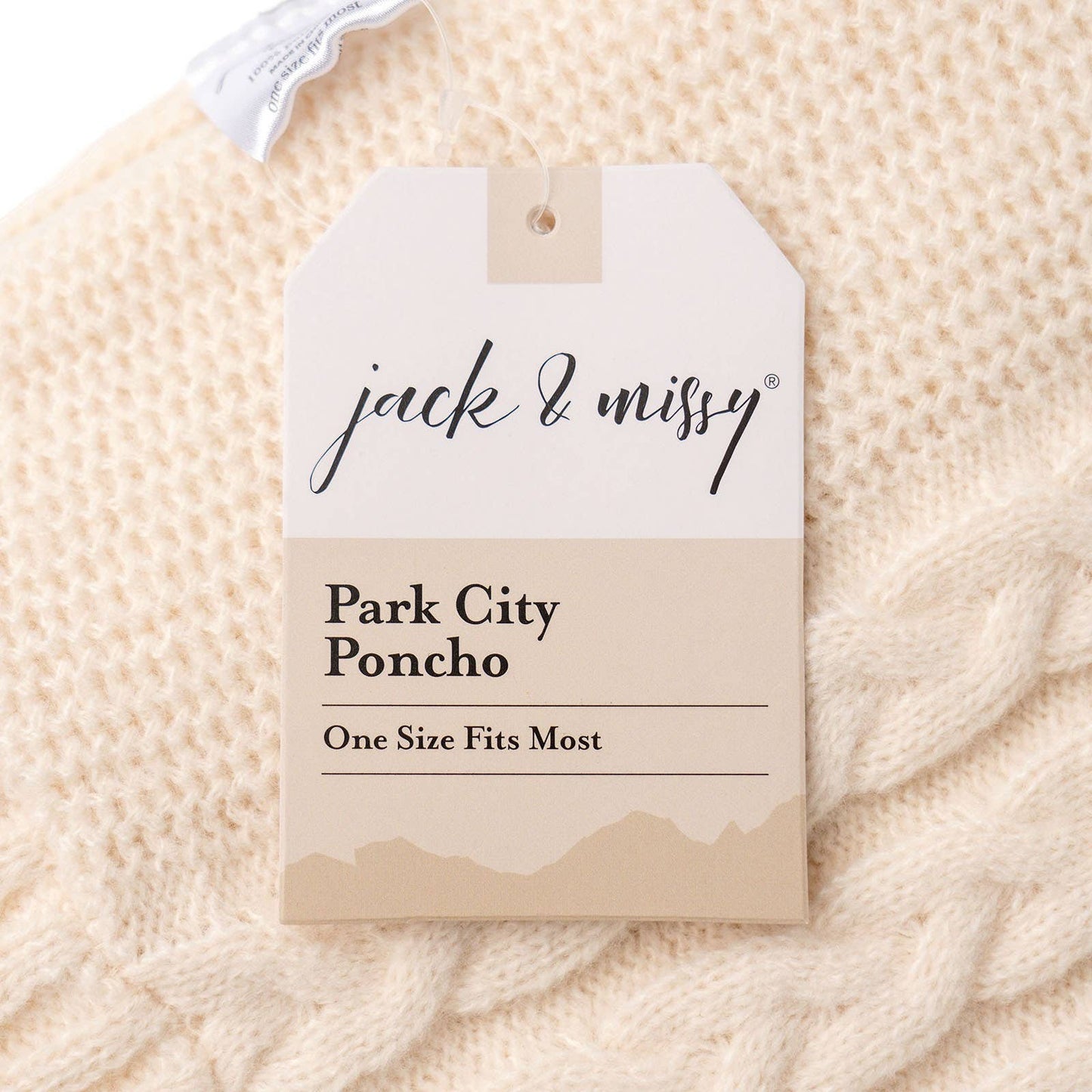 Jack & Missy Park City Poncho - Ivory