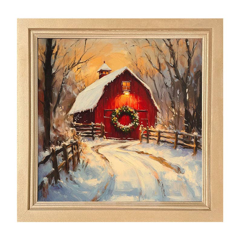 Red Barn at Christmas