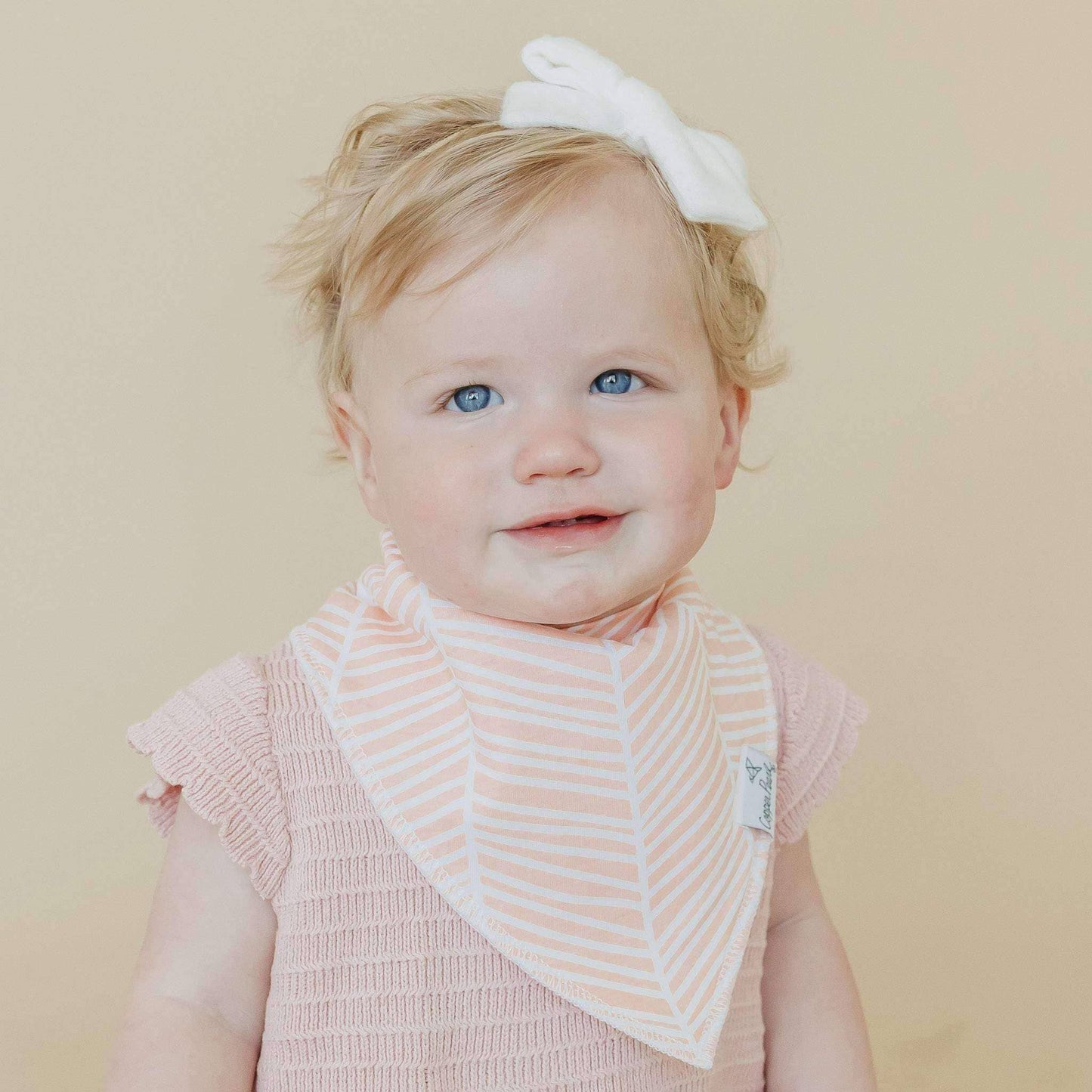 4 Pack Baby Bandana Bibs - Blush