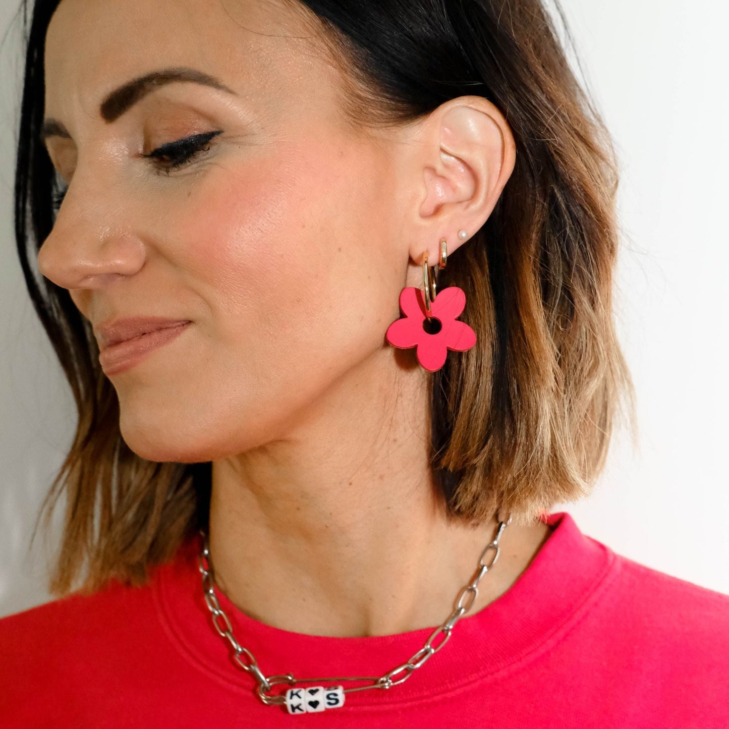Crimson Petal Charms