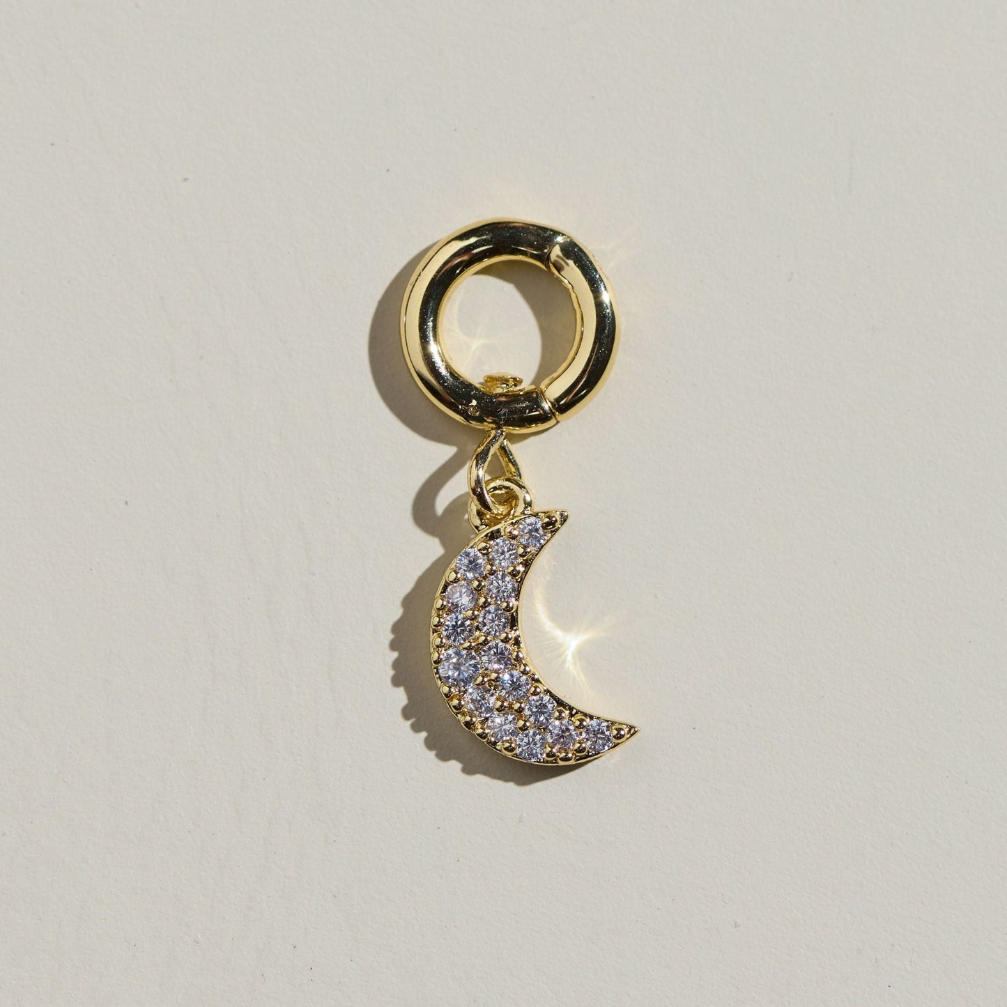 CZ Moon Charm