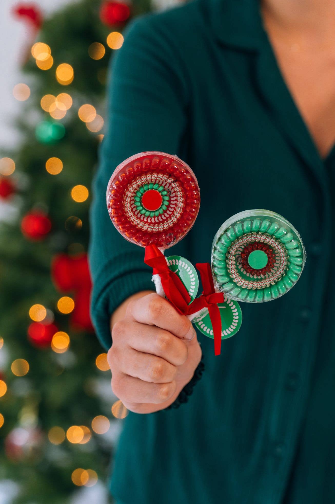 Spiral Hair Coils | Holiday Lollipop