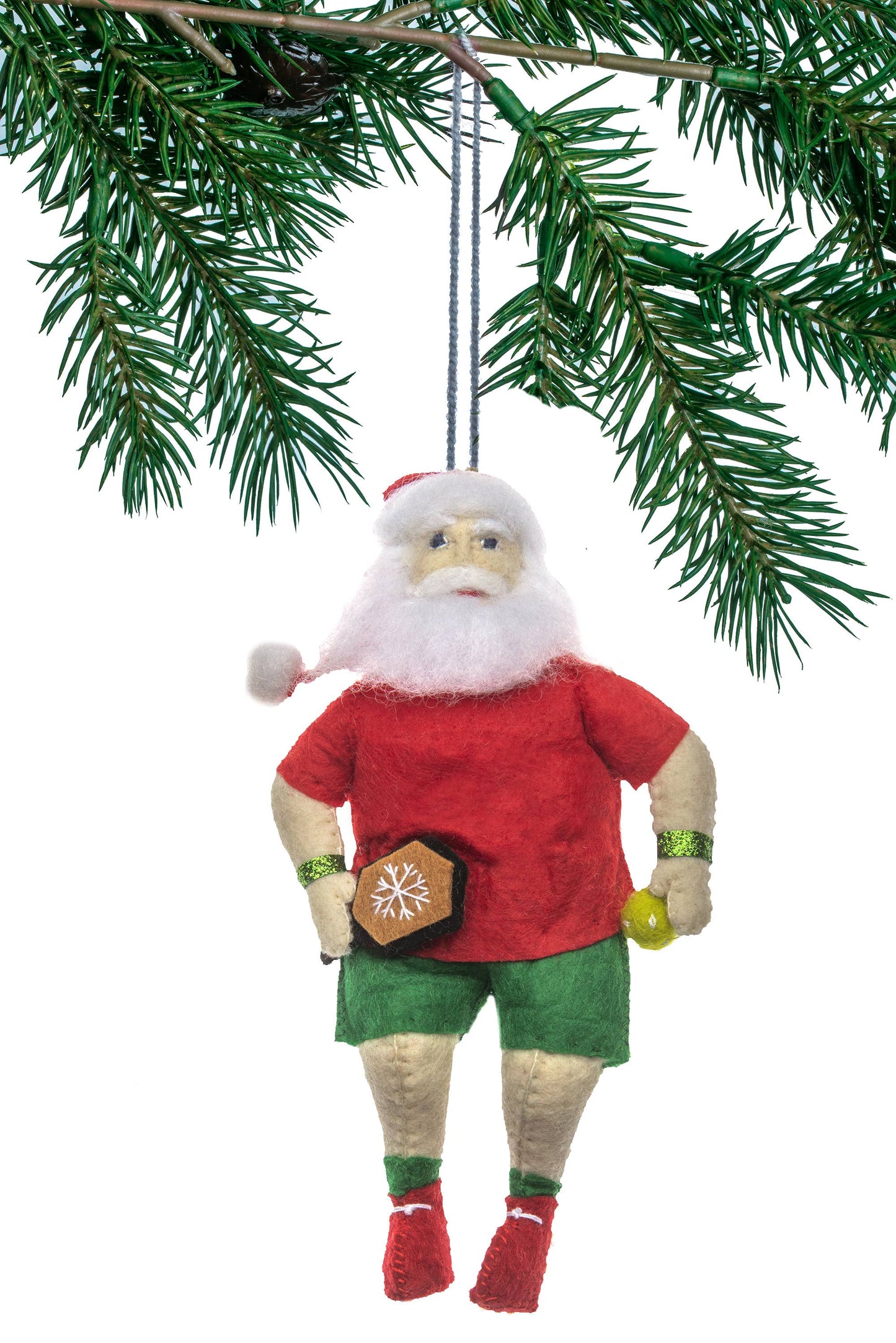 Pickleball Santa Clause Ornament