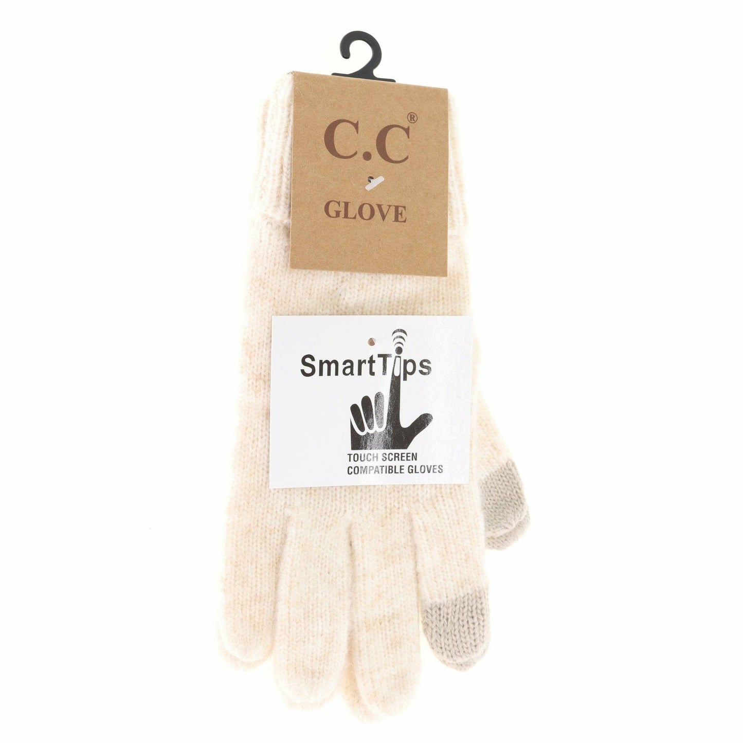 Soft Ribbed Knit Glove G2074P: Dove Multi