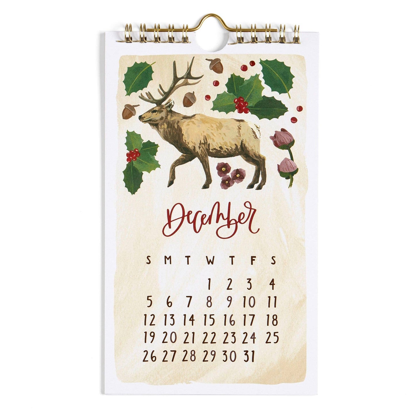 2027 Flora & Fauna Petite Hanging Wall Calendar