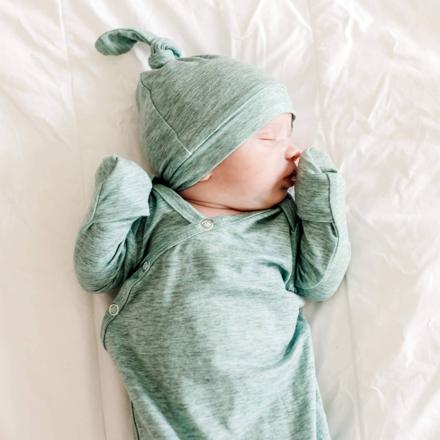 Newborn Knotted Gown - Emerson