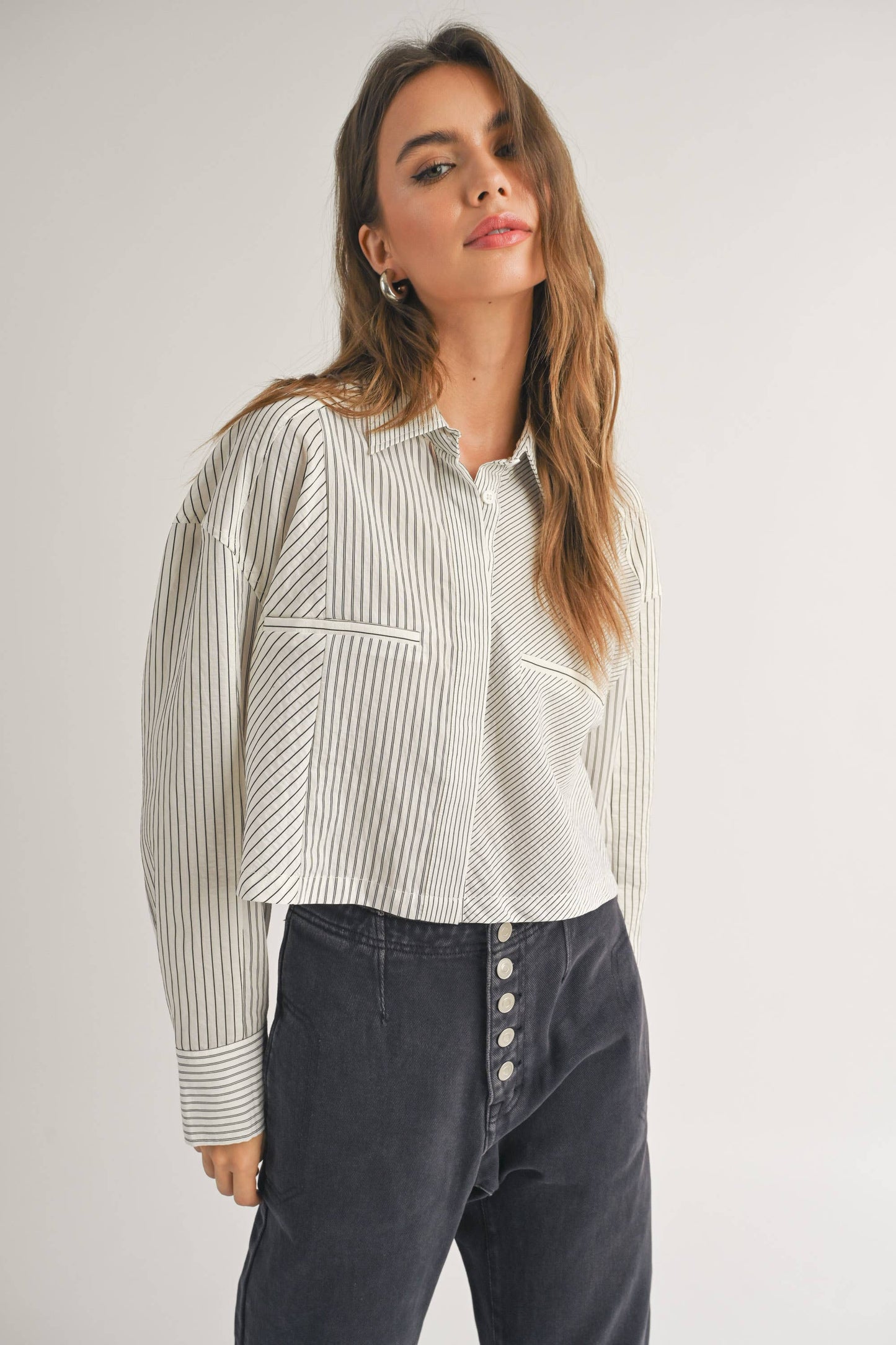 Button down Striped Shirt