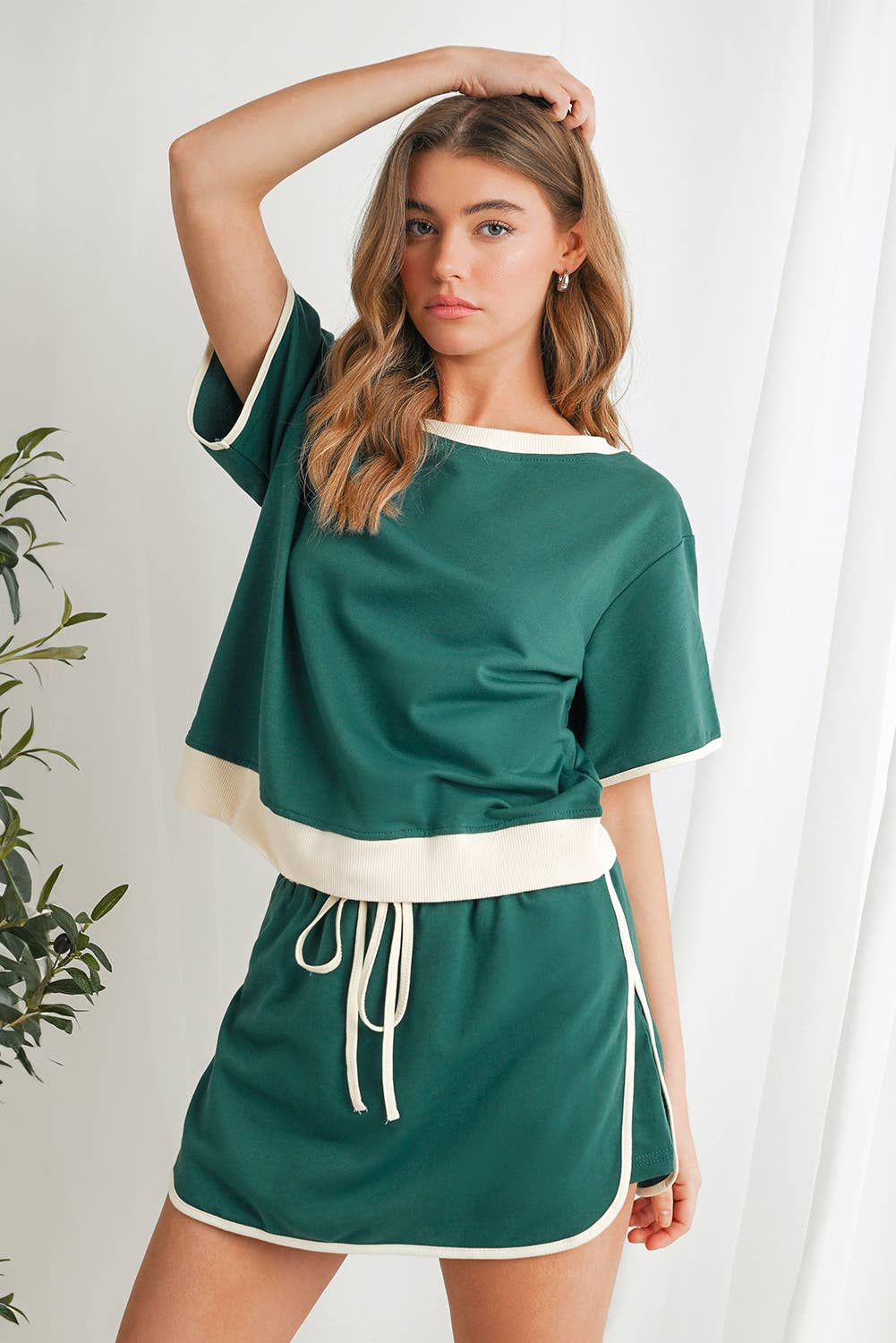 Colorblock Skort