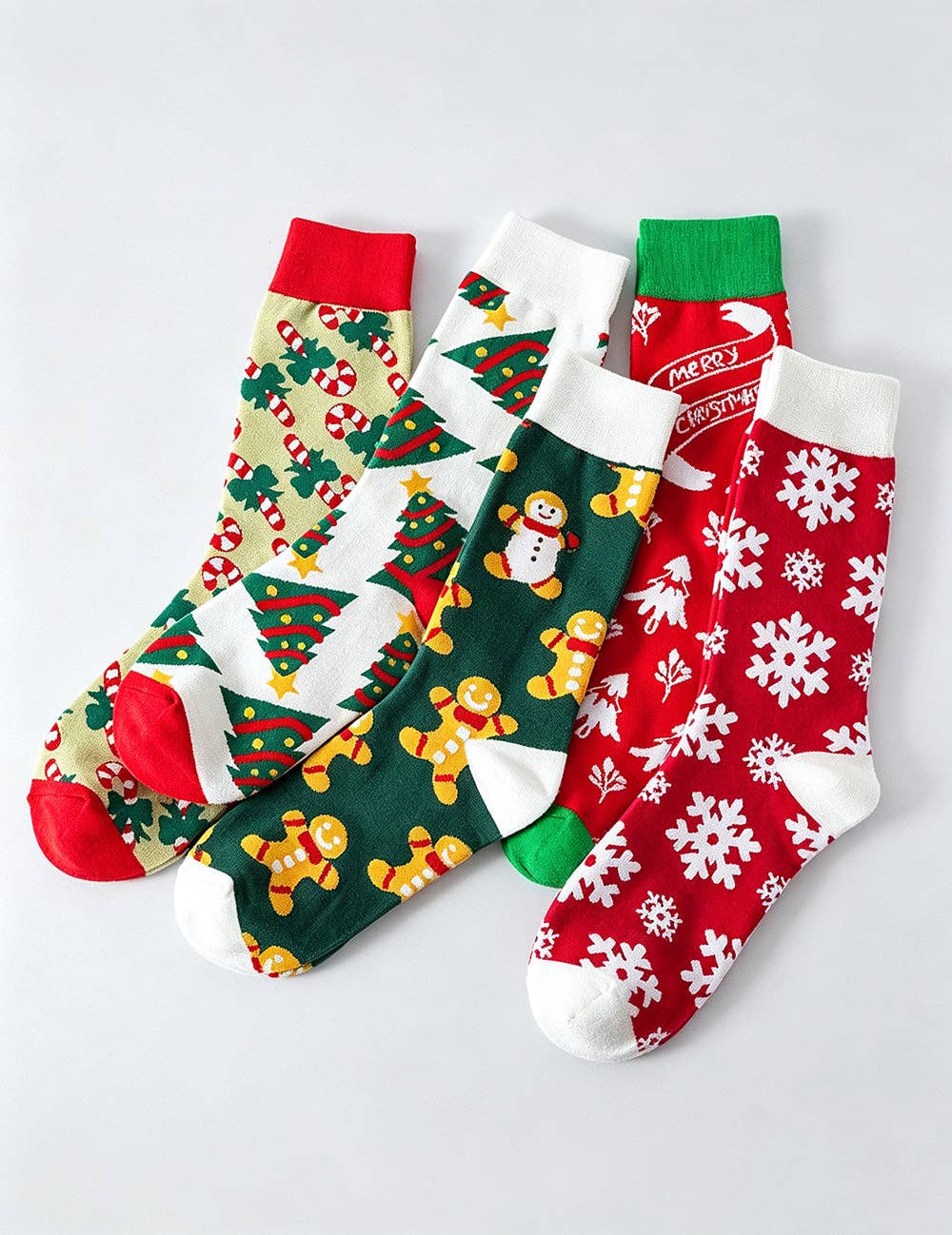 Classic Christmas Crew Socks