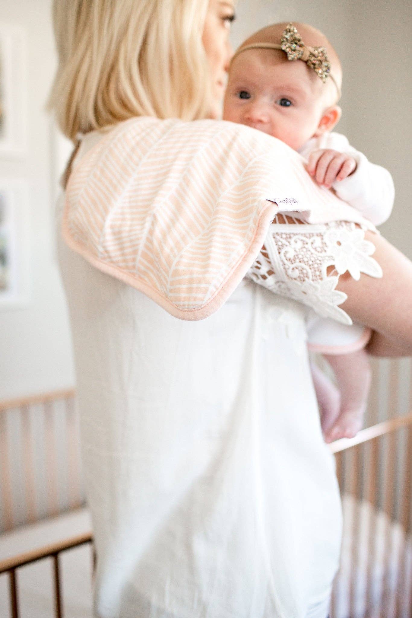 Premium Burp Cloths - Blush