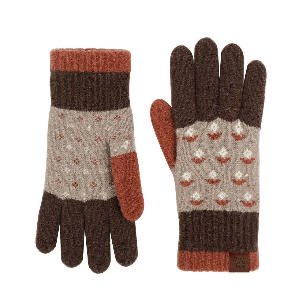 Jacquard Touch Screen Thicken Gloves