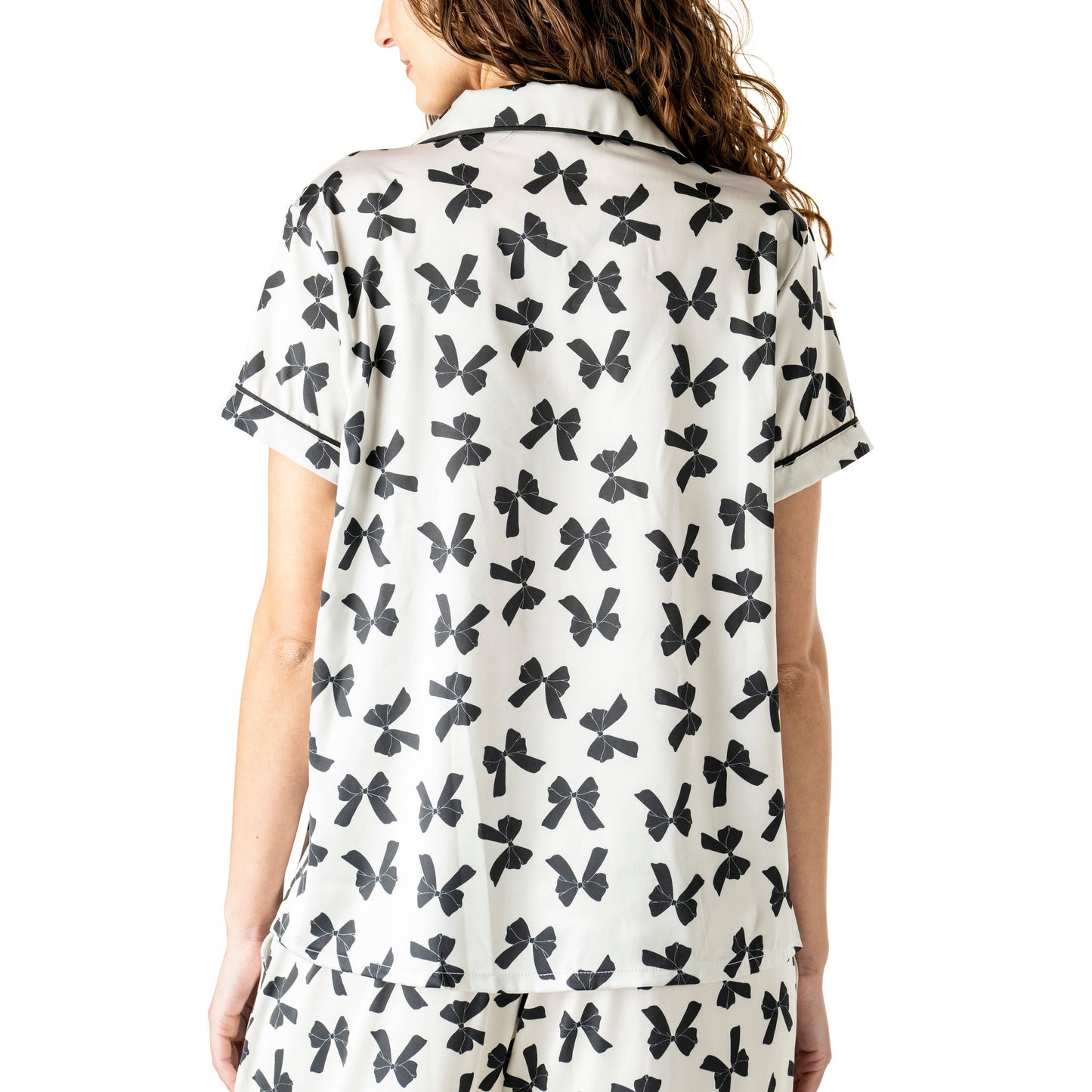 Hello Mello Satin Pajama Top
