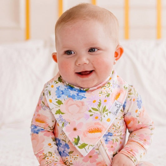 4 Pack Baby Bandana Bibs - Penelope
