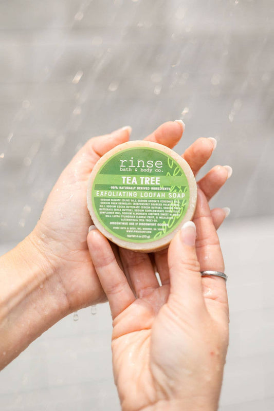 Loofah Soap - Tea Tree | Exfoliating Bar | Antiseptic