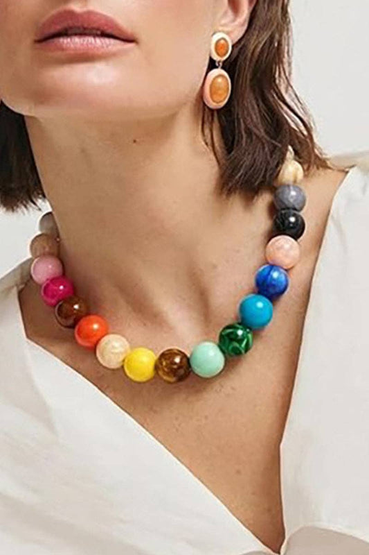 Vibrant Beaded Statement Necklace