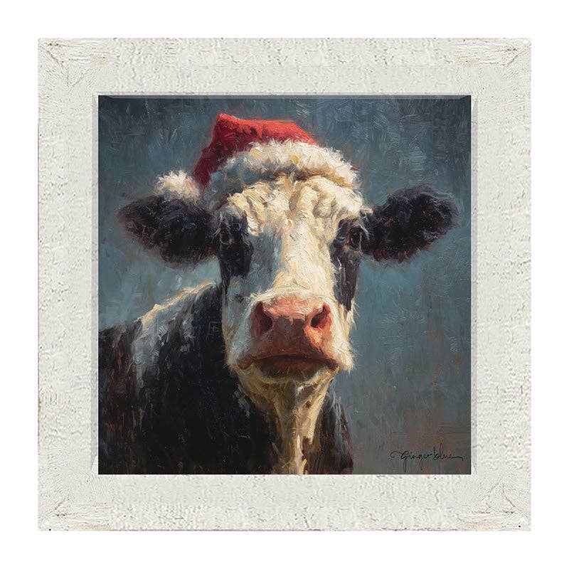 Santa Hat Cow
