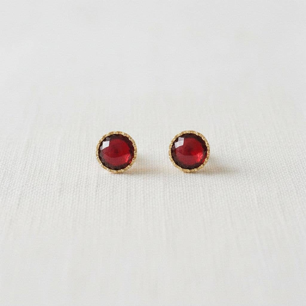 Vintage Inspired Red Drop Earrings