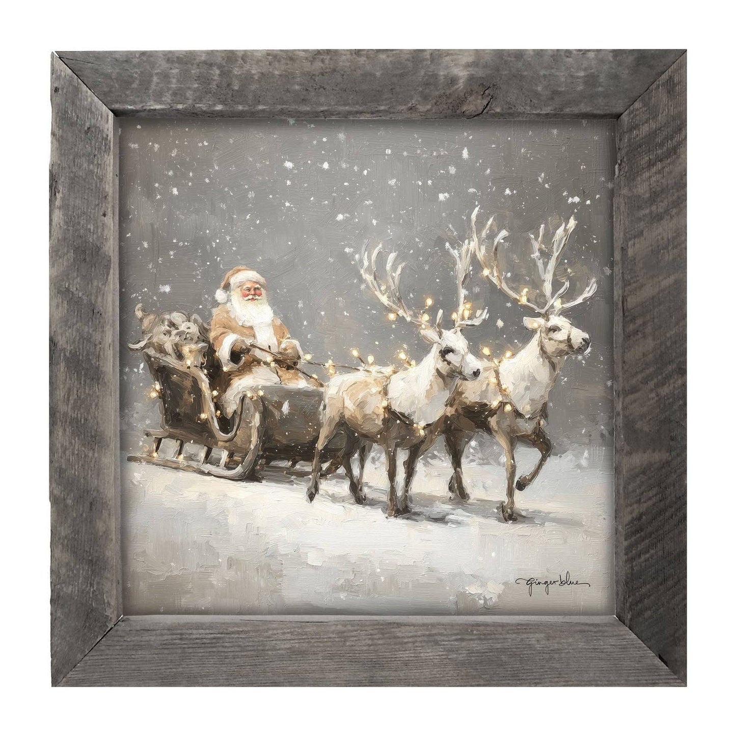 Christmas Lights on Sleigh