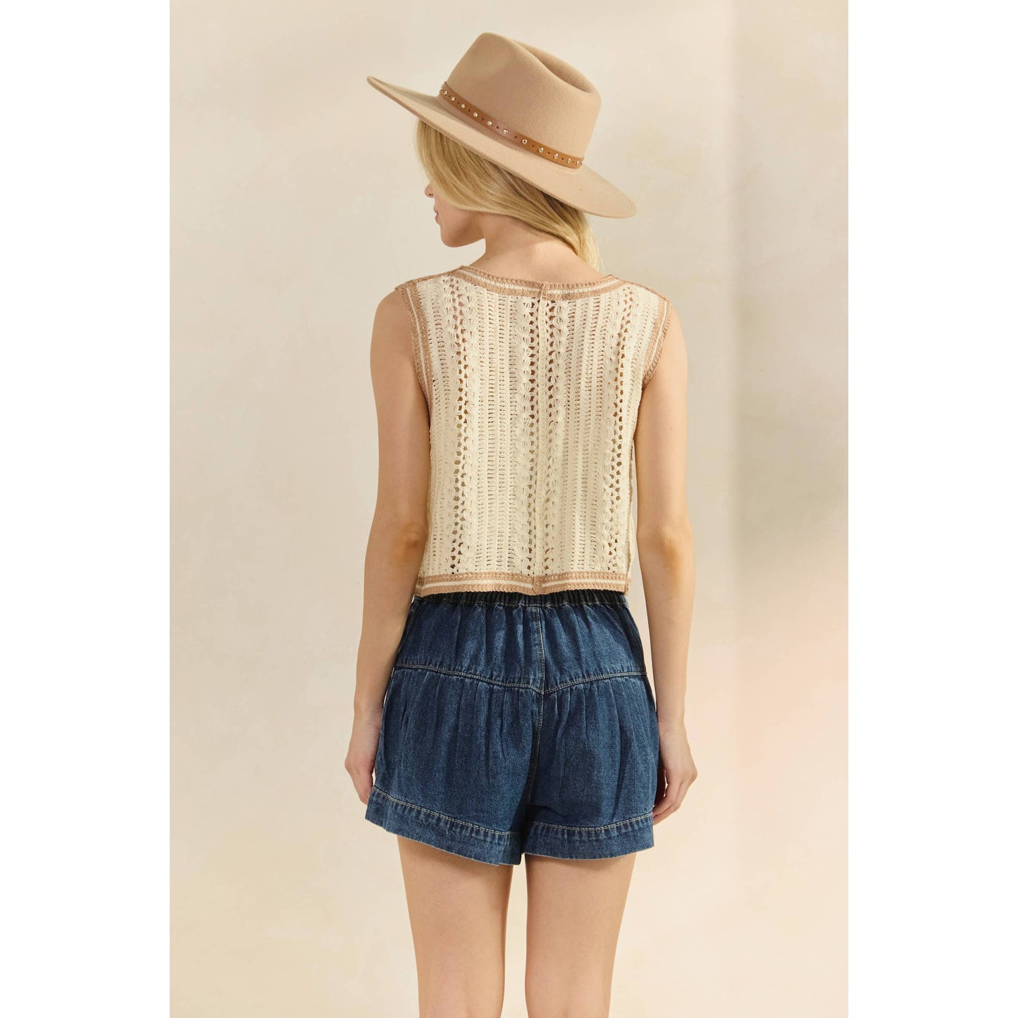 Floral Crochet Vest