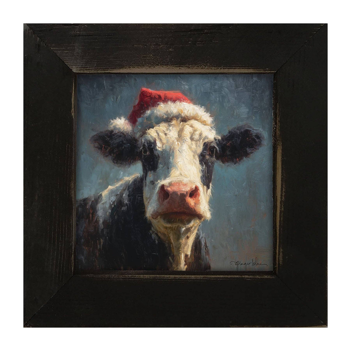 Santa Hat Cow