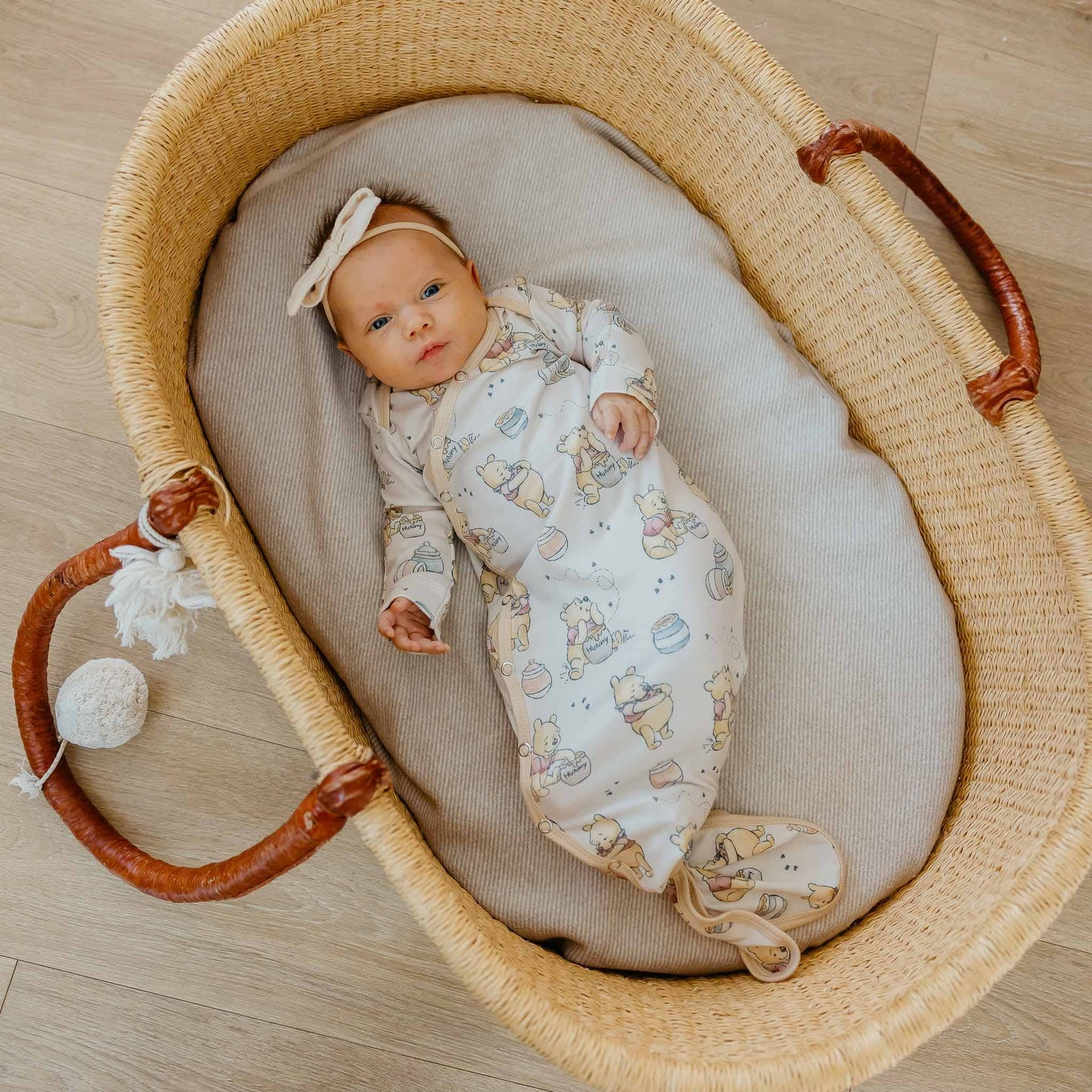 Newborn Knotted Gown - Hunny