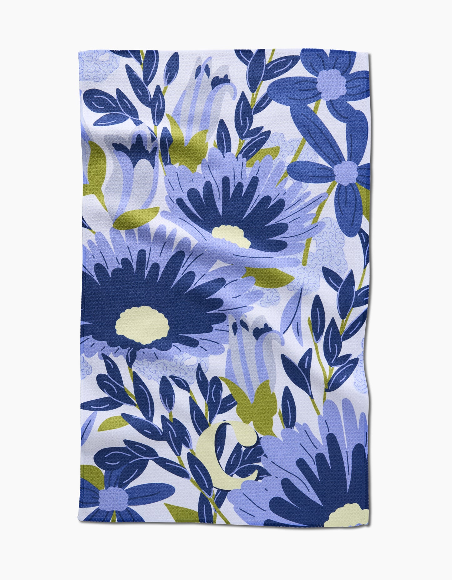 Geometry Monogram Floral Tea Towel